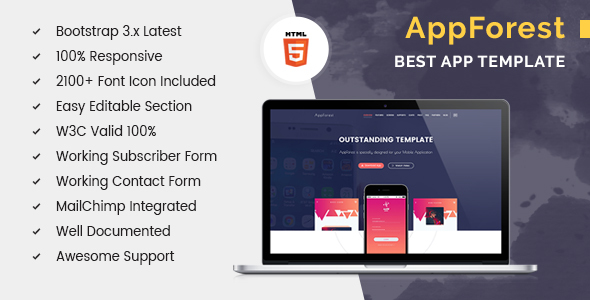 AppForest Apps Landing - ThemeForest 19425665