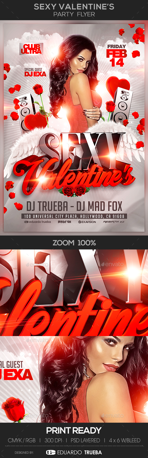 Sexy Valentine's Party Flyer - Events Flyers