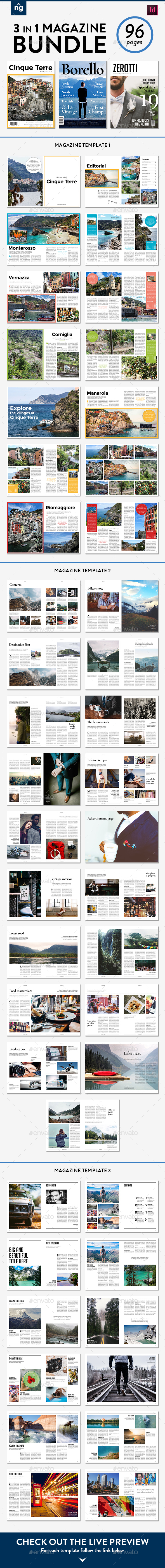 Magazine Template Bundle, Vol. 3 - Magazines Print Templates