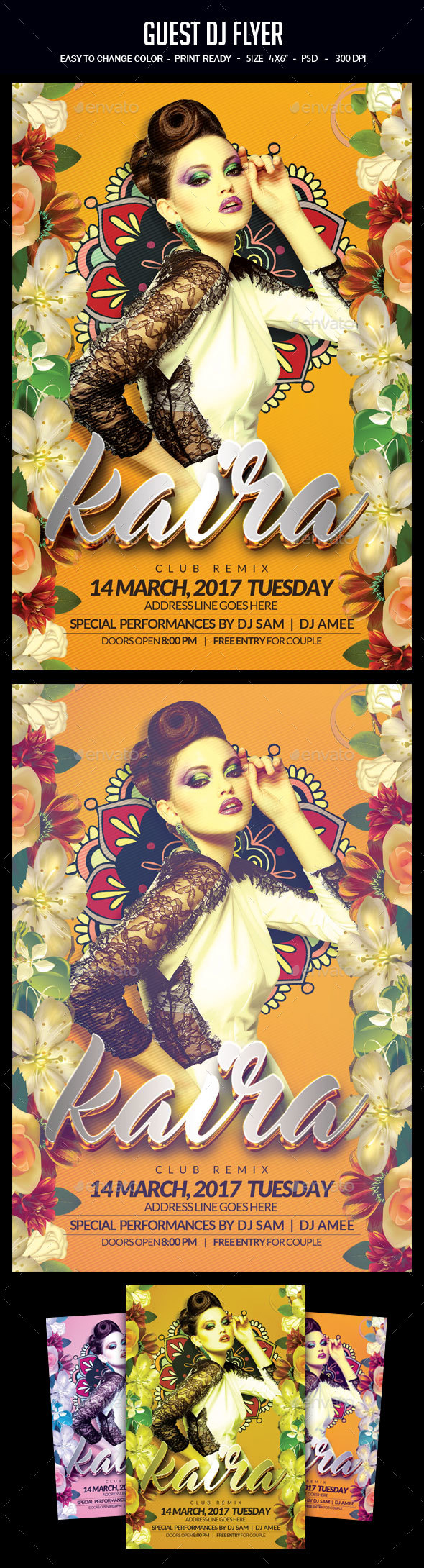 Guest Dj Flyer - Clubs & Parties Events