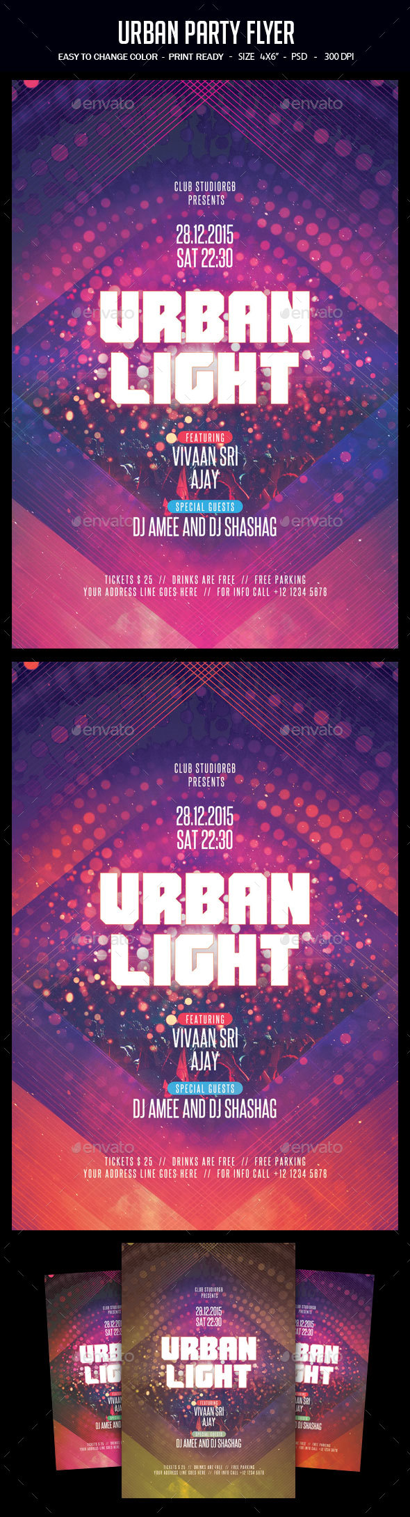 Urban Party Flyer - Clubs & Parties Events