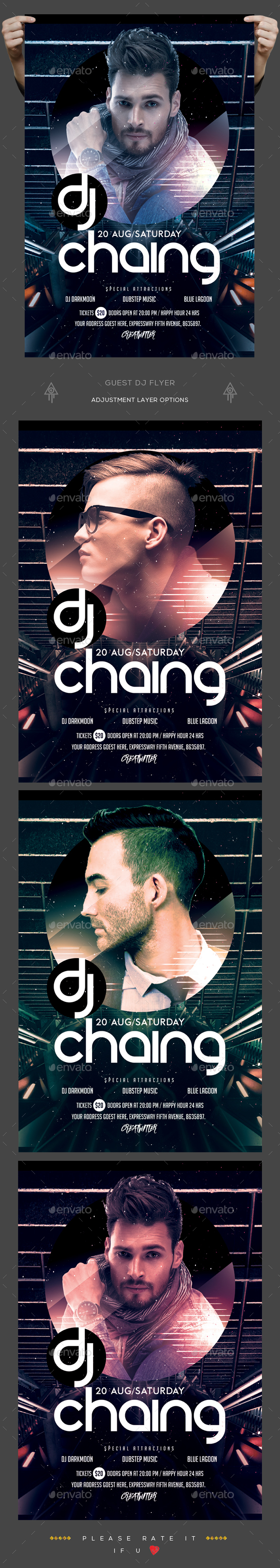 Guest Dj Flyer - Clubs & Parties Events