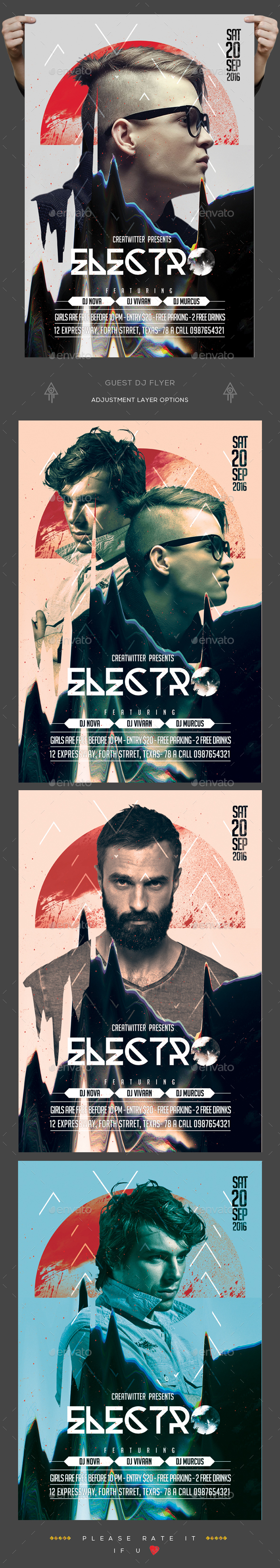 Guest Dj Flyer - Clubs & Parties Events
