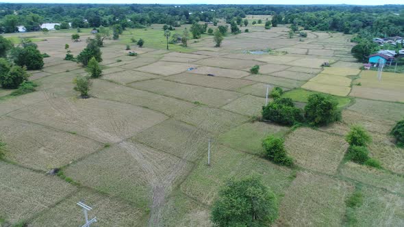 Si Phan Don or 4.000 islands near Don Det in southern Laos from the sky alt