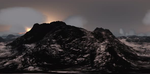 Aerial Vr 360 Panorama of Mountains alt