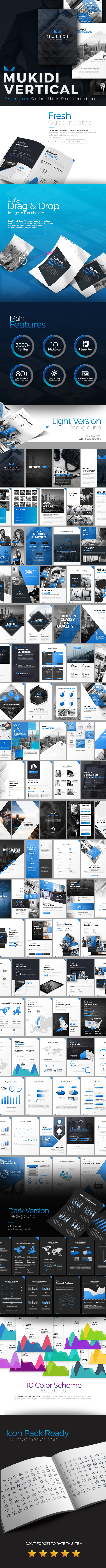 Mukidi Vertical Premium Presentation - Business PowerPoint Templates