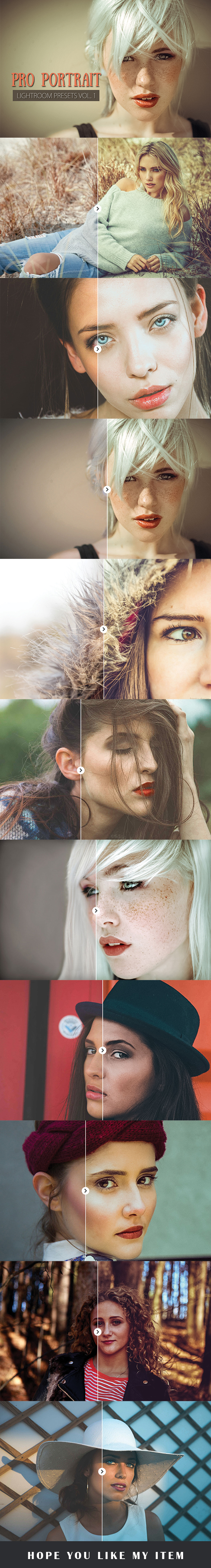 10 Portrait Lightroom Presets Ver. 1 - Lightroom Presets Add-ons