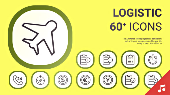 Logistic and Delivery Icons and Elements