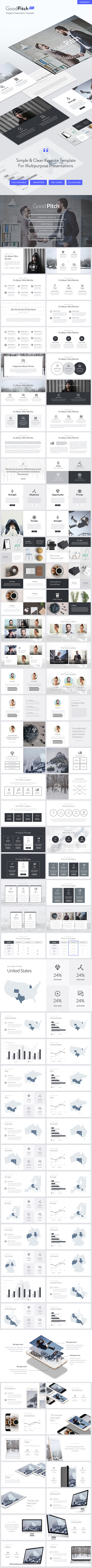 Good Pitch - Elegant Powerpoint Template - PowerPoint Templates Presentation Templates
