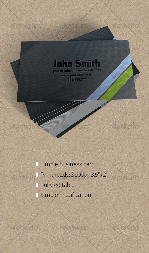Simple business card - Corporate Business Cards