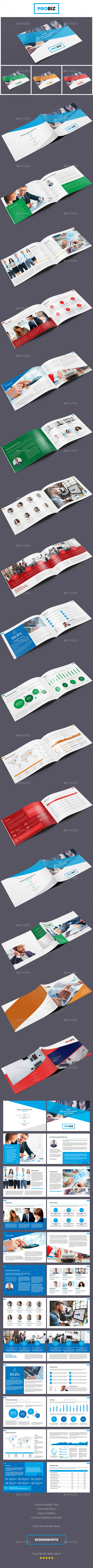 ProBiz – Business and Corporate Annual Report Horizontal - Corporate Brochures