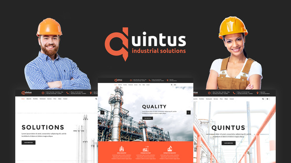 Quintus - Industry / Factory / Engineering WordPress Theme - Business Corporate