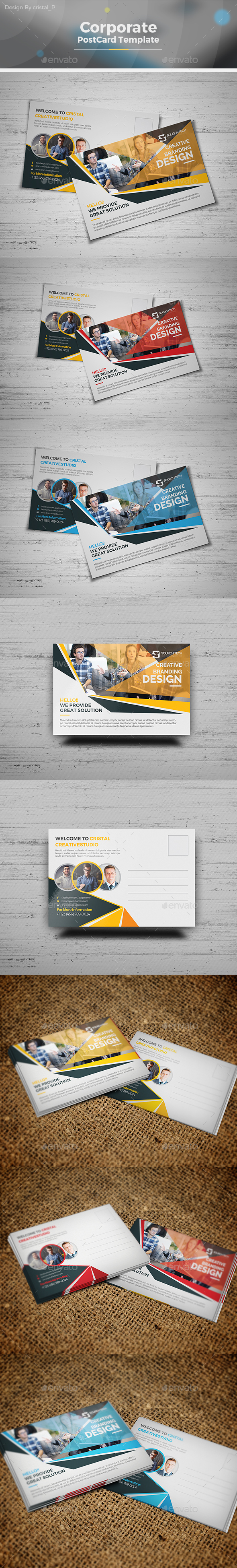 Corporate Postcard - Cards & Invites Print Templates