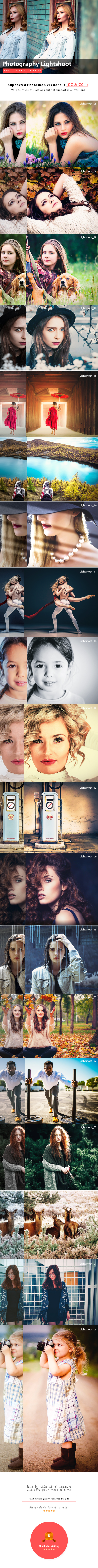Photography Lightshoot Action - Photo Effects Actions