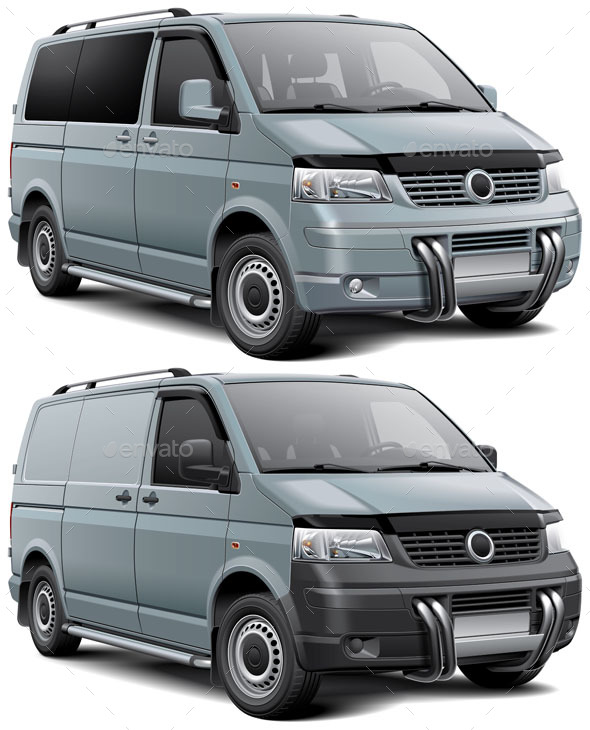 Vans with Roo Bar - Man-made Objects Objects