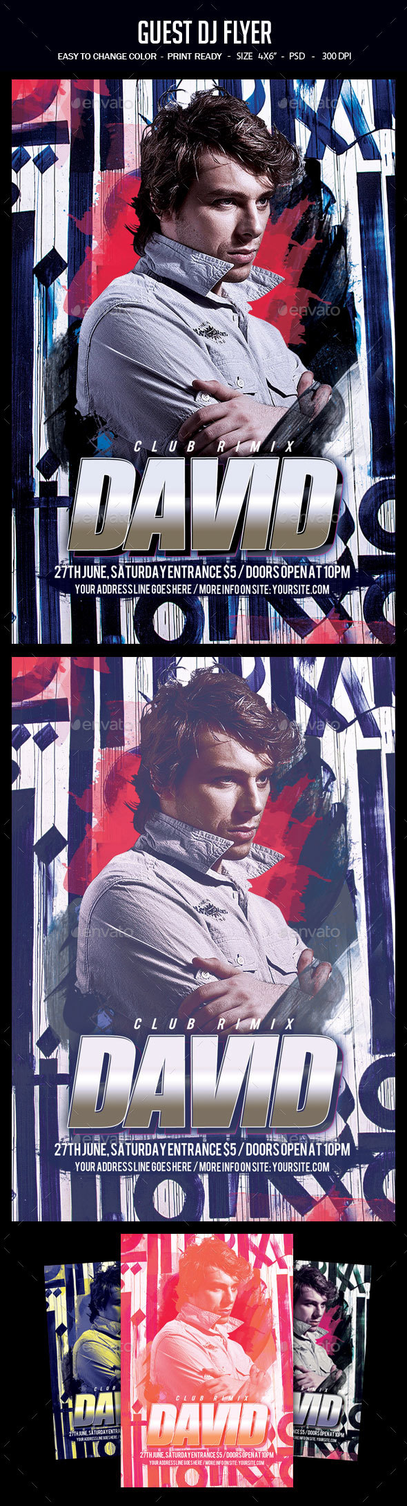 Guest Dj Flyer - Clubs & Parties Events