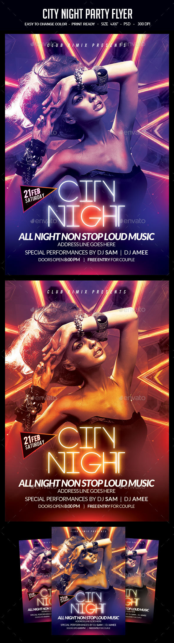 City Night Party Flyer - Clubs & Parties Events