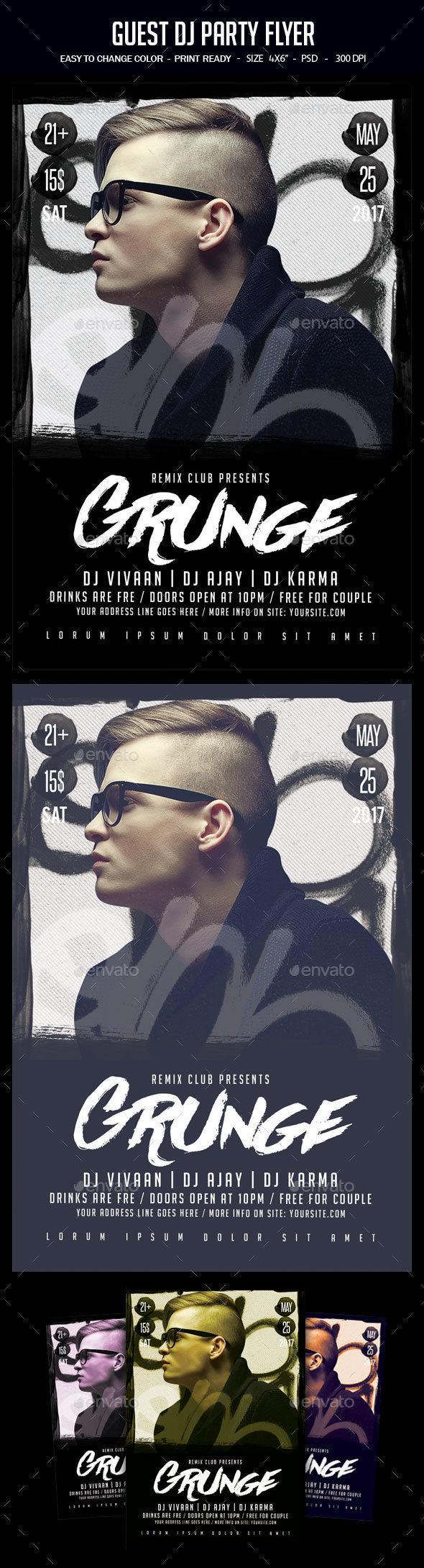 Guest Dj Party Flyer - Clubs & Parties Events