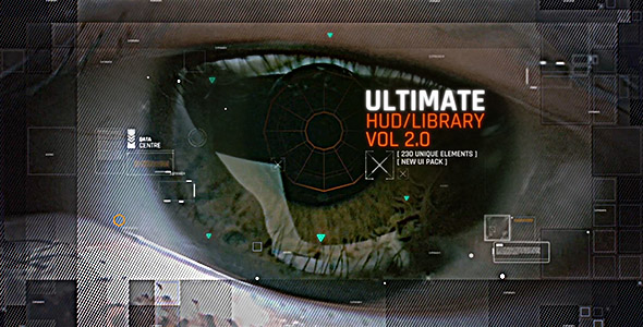 Ultimate HUD Library vol. 2/ Digital Transitions/ Dron Interface/ Sci-fi and Technology/ Line/ Point