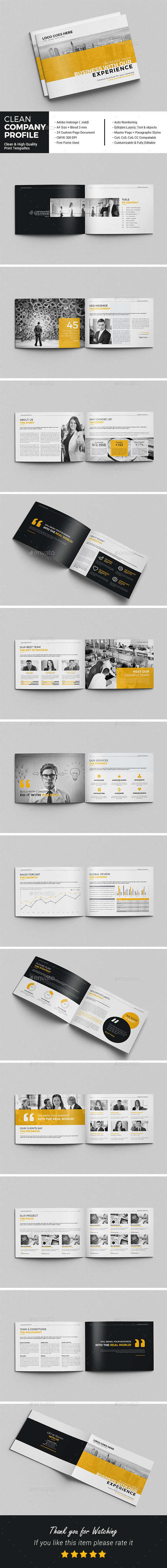 Clean Company Profile - Corporate Brochures