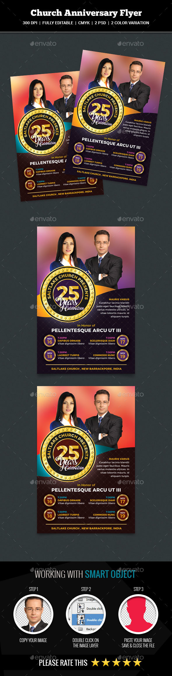 Church Anniversary Flyer - Church Flyers