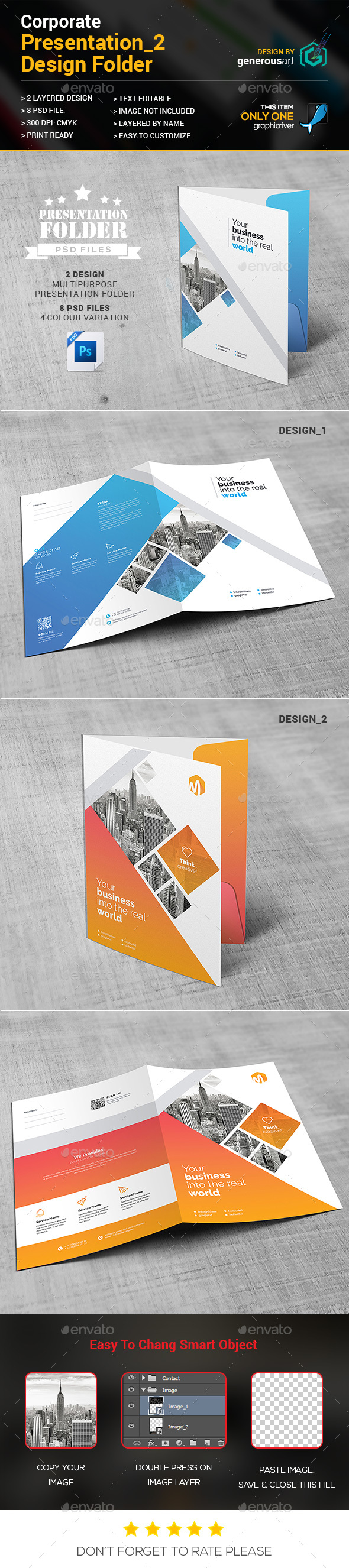 Presentation Folder - Stationery Print Templates
