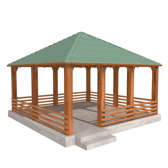 Wooden Shelter 04 - 3Docean 19436246