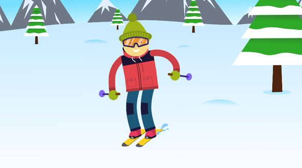 Skiing Logo