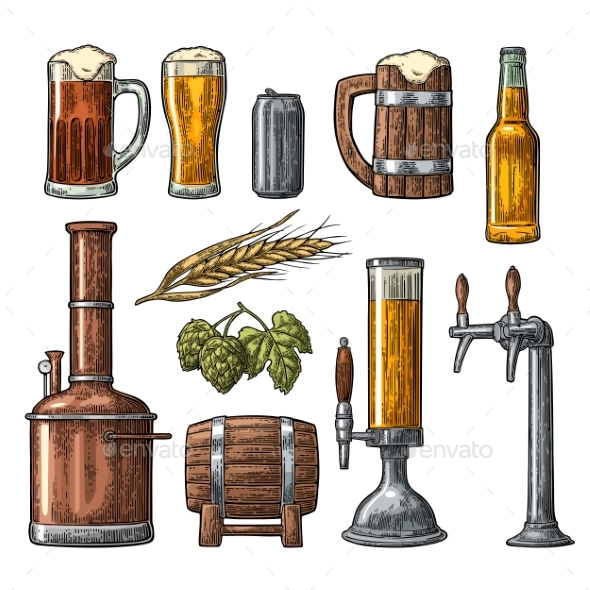 Beer Set - Food Objects