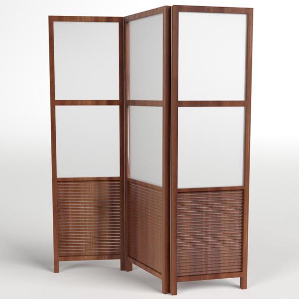 Folding Screen Panel Room Divider - 3DOcean Item for Sale