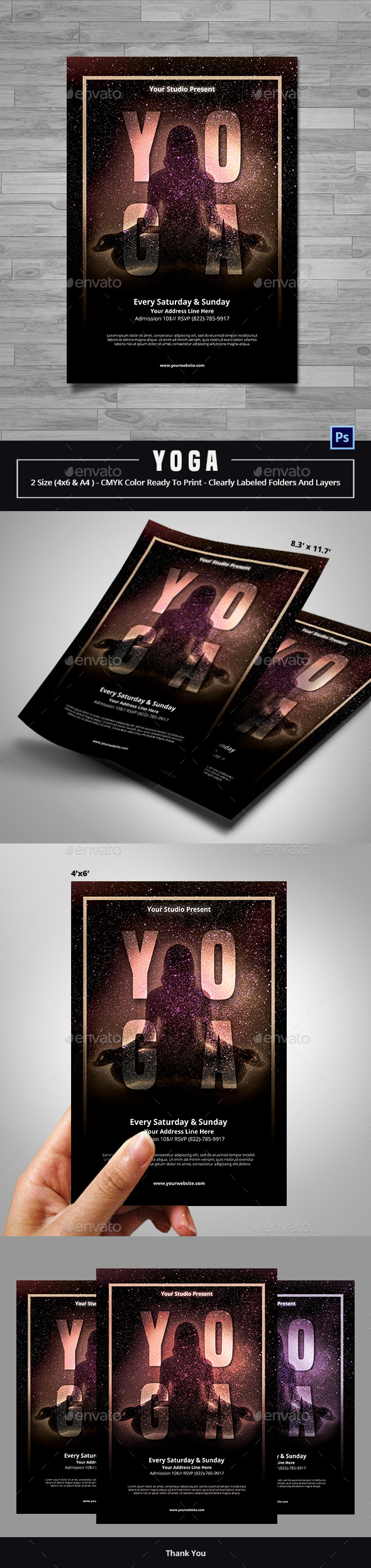 Yoga Class Flyer Template - Sports Events