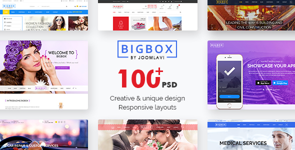 Bigbox- Multipurpose PSD Template - PSD Templates