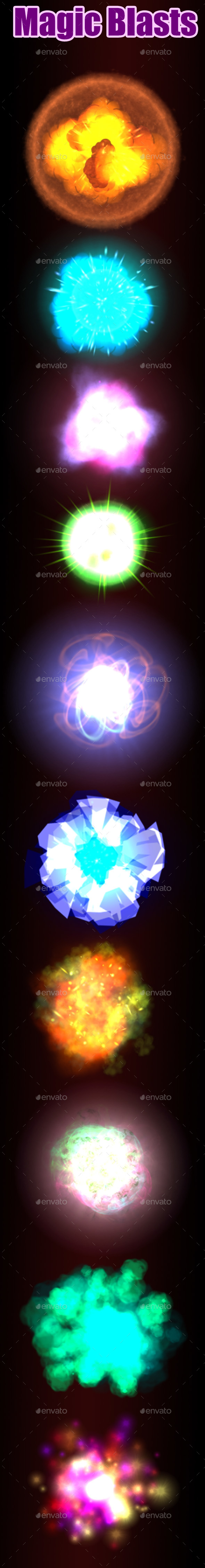 Magical Blast - Sprites Game Assets