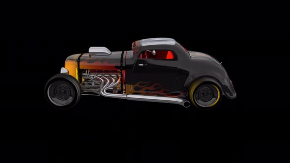 Hotrod 3D alpha rotate - Cam 1