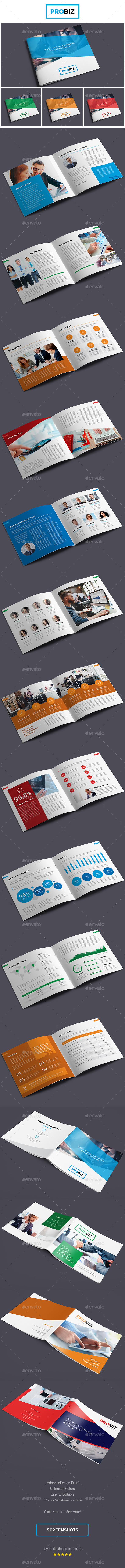 ProBiz – Business and Corporate Annual Report Square - Corporate Brochures