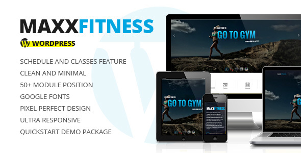 Maxx Fitness - Responsive WordPress Theme - Health & Beauty Retail
