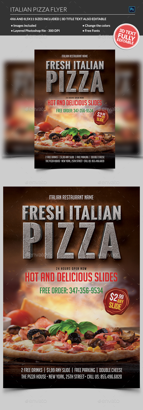 Pizza Flyer - Restaurant Flyers