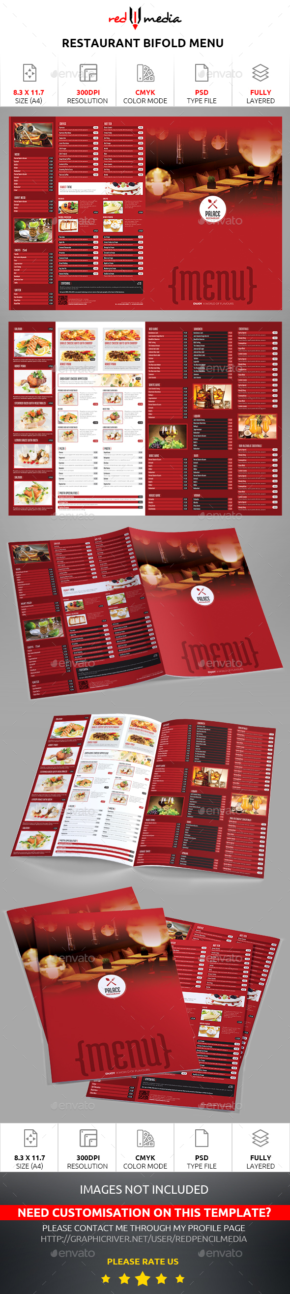 Restaurant Bifold Menu - Restaurant Flyers