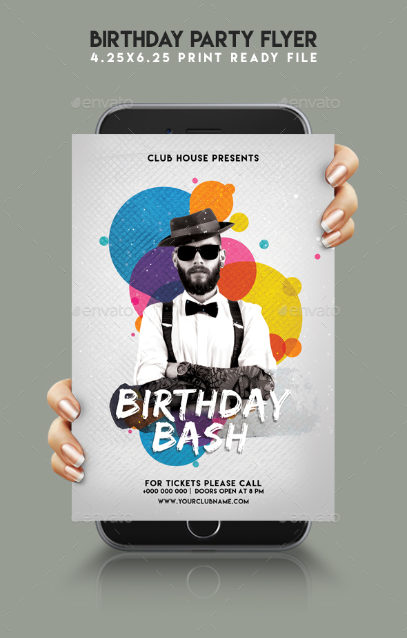 Birthday Party Flyer - Birthday Greeting Cards