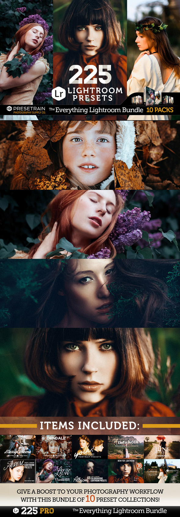 225 Pro Lightroom Presets Bundle - Lightroom Presets Add-ons