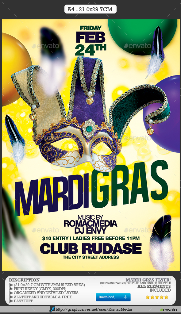 Mardi Gras Party - Clubs & Parties Events