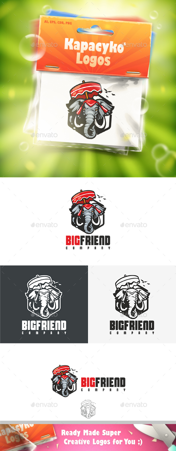 Big Friend Logo - Animals Logo Templates