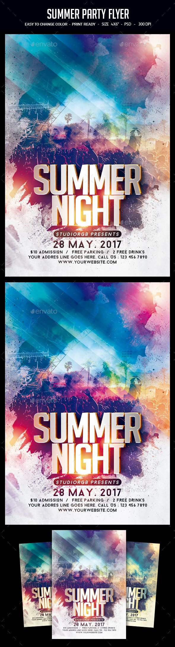 Summer Party Flyer - Clubs & Parties Events