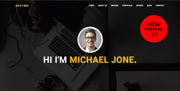 Shrewd - Personal Portfolio Template.