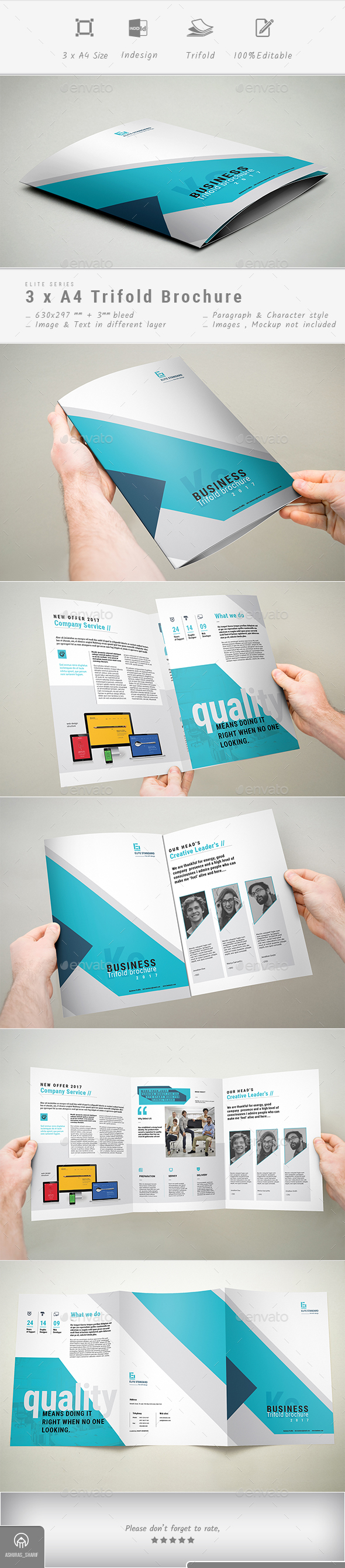 Trifold Brochure - Brochures Print Templates