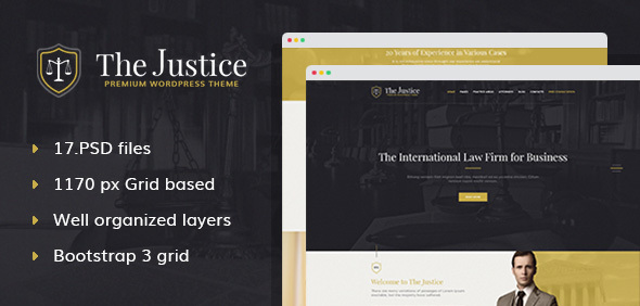 Justice - PSD - ThemeForest 19444893