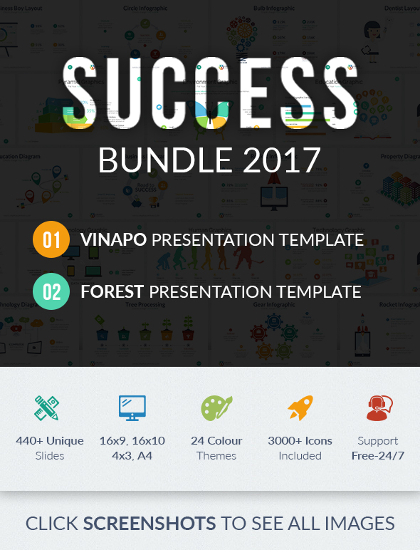 Success Keynote Bundle 2017 - Business Keynote Templates