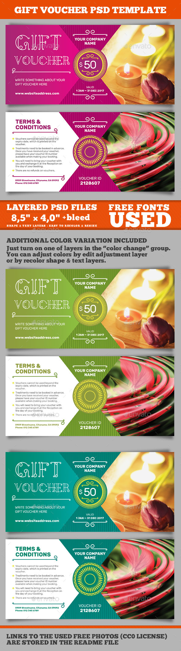 Gift Voucher Template - Cards & Invites Print Templates