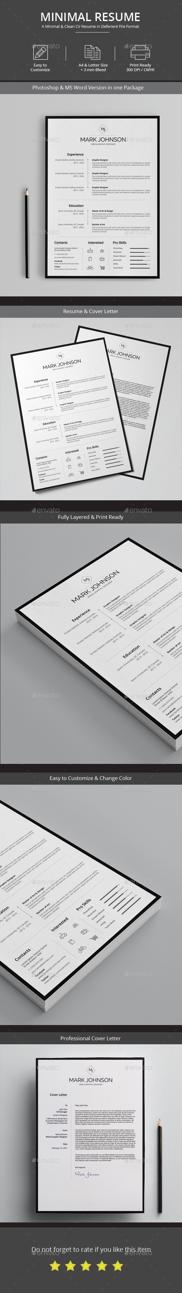 Resume - Stationery Print Templates