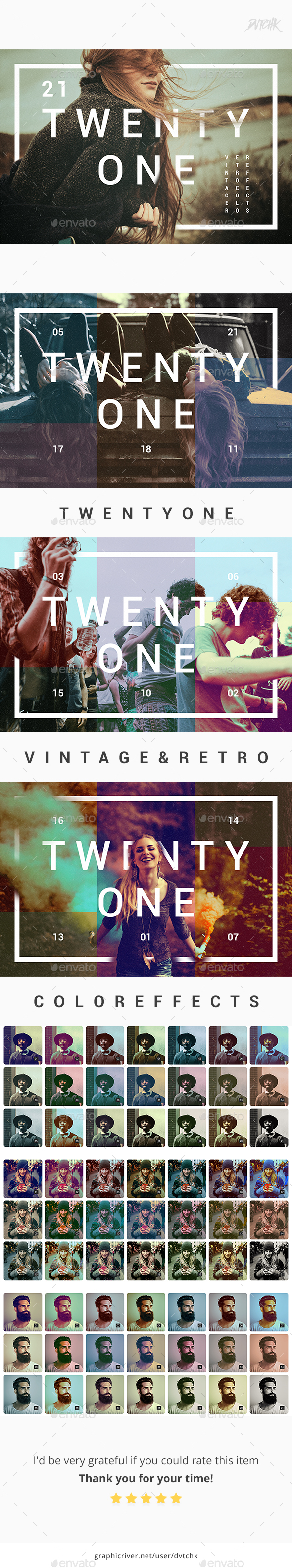 21 | Vintage & Retro Color Effects - Photo Templates Graphics
